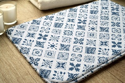 Tapis de bain Abstraction des fleurs