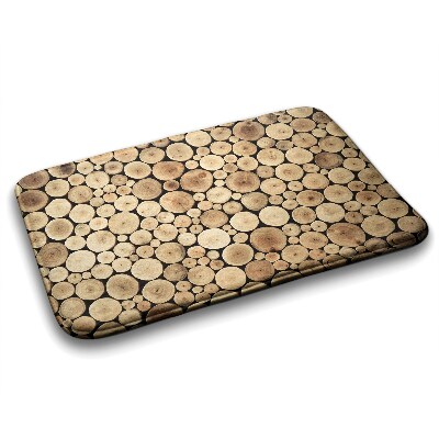 Tapis bain Bûches de bois
