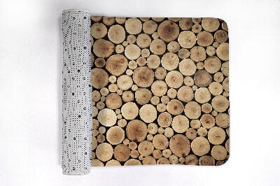 Tapis bain Bûches de bois