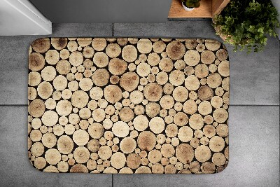 Tapis bain Bûches de bois