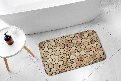 Tapis bain Bûches de bois