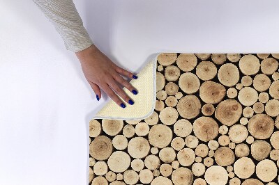 Tapis bain Bûches de bois