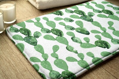 Tapis salle de bain Motif de cactus