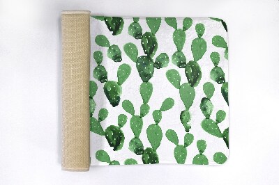 Tapis salle de bain Motif de cactus