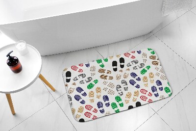 Tapis bain Empreintes de chaussures