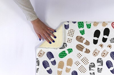 Tapis bain Empreintes de chaussures