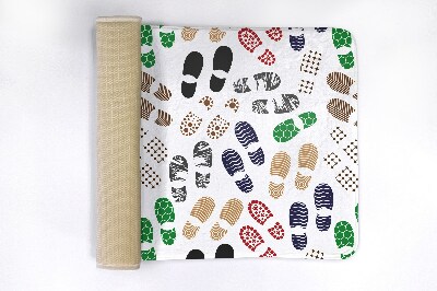 Tapis bain Empreintes de chaussures