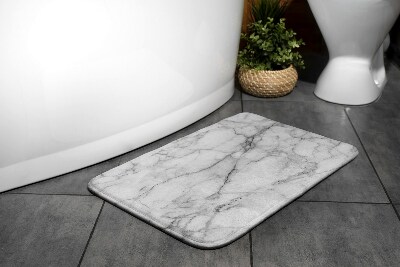 Tapis salle de bain Marbre gris