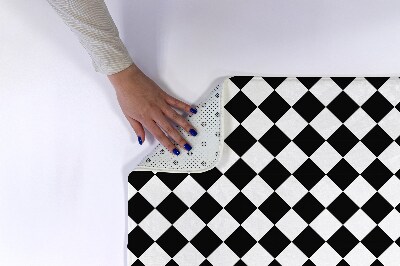 Tapis de salle de bain Motif de carrés