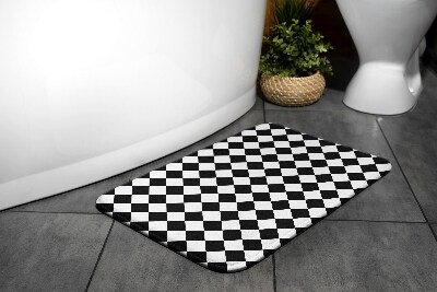 Tapis de salle de bain Motif de carrés
