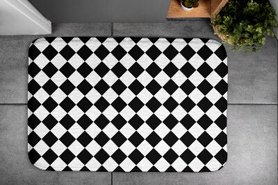 Tapis de salle de bain Motif de carrés