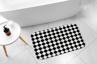Tapis de salle de bain Motif de carrés