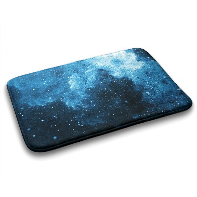 Tapis salle de bain Abstraction bleue