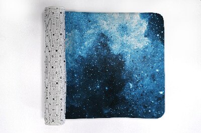 Tapis salle de bain Abstraction bleue