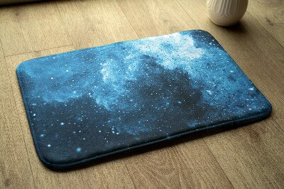 Tapis salle de bain Abstraction bleue