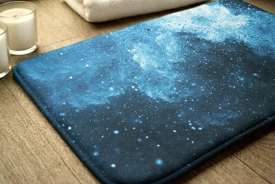 Tapis salle de bain Abstraction bleue