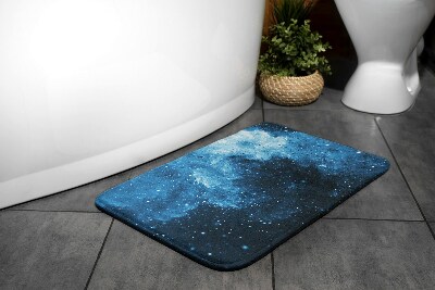 Tapis salle de bain Abstraction bleue