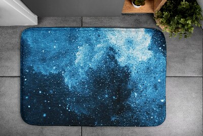 Tapis salle de bain Abstraction bleue