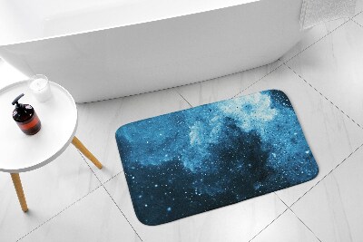 Tapis salle de bain Abstraction bleue