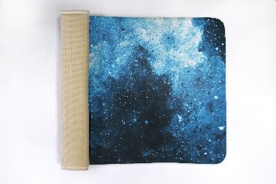 Tapis salle de bain Abstraction bleue