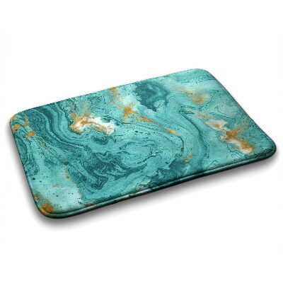 Tapis de salle de bain Marbre turquoise