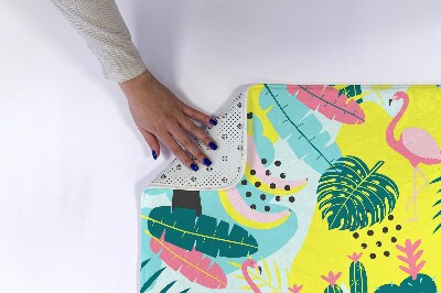 Tapis de bain Oiseaux plantes abstraction