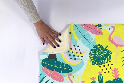 Tapis de bain Oiseaux plantes abstraction