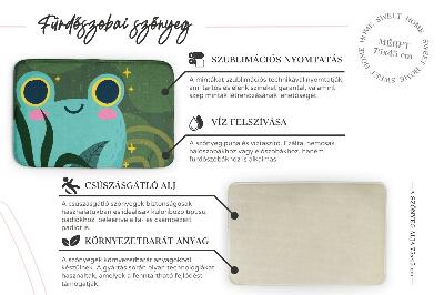 Tapis salle de bain Plantes feuilles