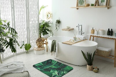 Tapis salle de bain Plantes feuilles