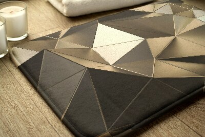 Tapis salle de bain Motif doré