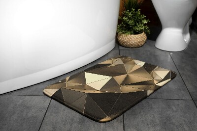 Tapis salle de bain Motif doré
