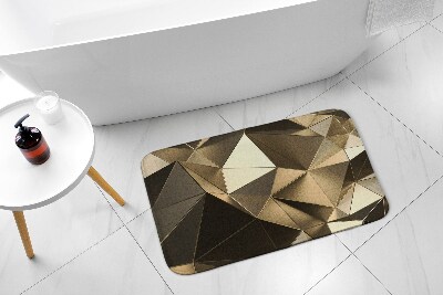 Tapis salle de bain Motif doré