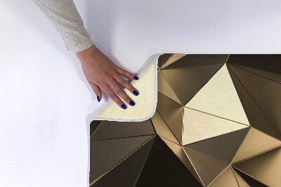 Tapis salle de bain Motif doré