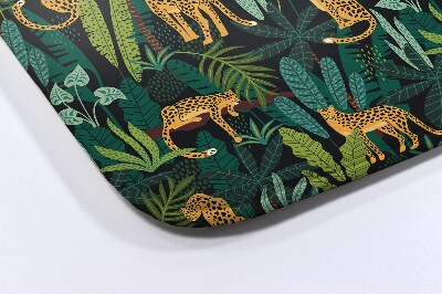 Tapis de salle de bain Animaux guépard plantes