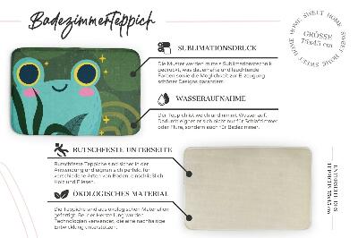 Tapis de salle de bain Animaux guépard plantes