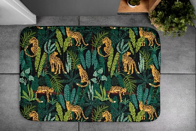 Tapis de salle de bain Animaux guépard plantes