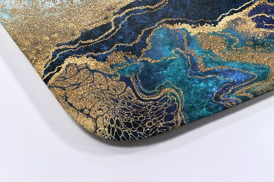 Tapis salle de bain Marbre bleu