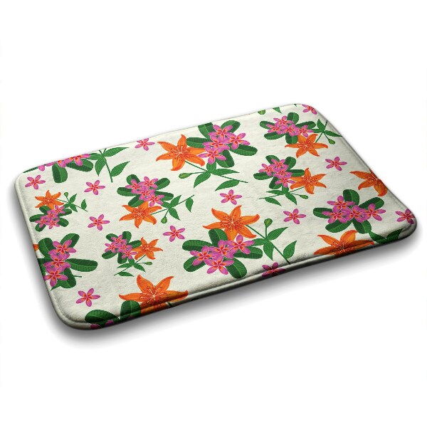 Tapis de salle de bain Motif floral