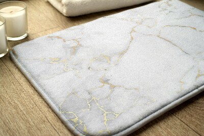 Tapis salle de bain Marbre clair