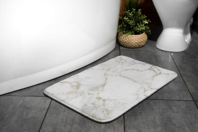Tapis salle de bain Marbre clair