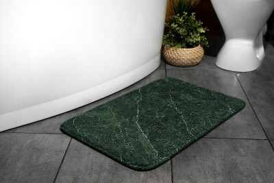 Tapis de salle de bain Marbre vert