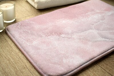Tapis de salle de bain Abstraction rose