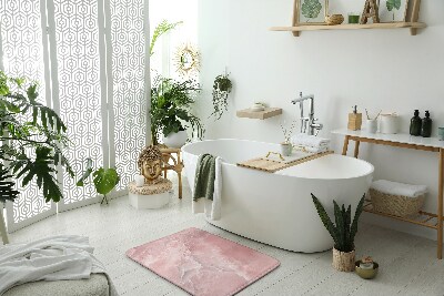 Tapis de salle de bain Abstraction rose