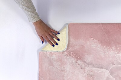 Tapis de salle de bain Abstraction rose