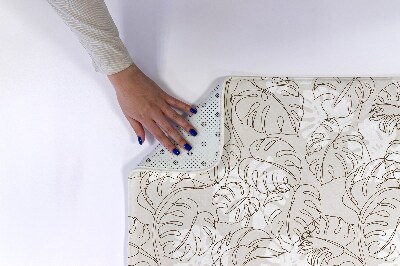 Tapis bain Feuilles de monstera