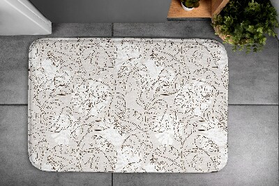 Tapis bain Feuilles de monstera