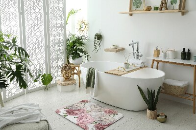 Tapis de bain Fleurs