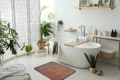 Tapis salle de bain Rouiller