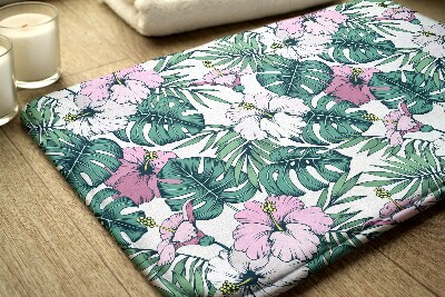 Tapis de salle de bain Feuilles de monstera