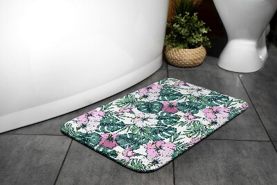 Tapis de salle de bain Feuilles de monstera